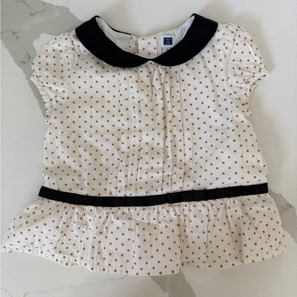 Janie and Jack Other - Janie and Jack Peter Pan Collar Polka Dot Shirt